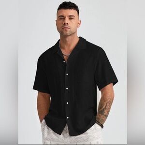 🌼5/$20🌼 SHEIN Manfinity Basics Men Plus Button Front Shirt